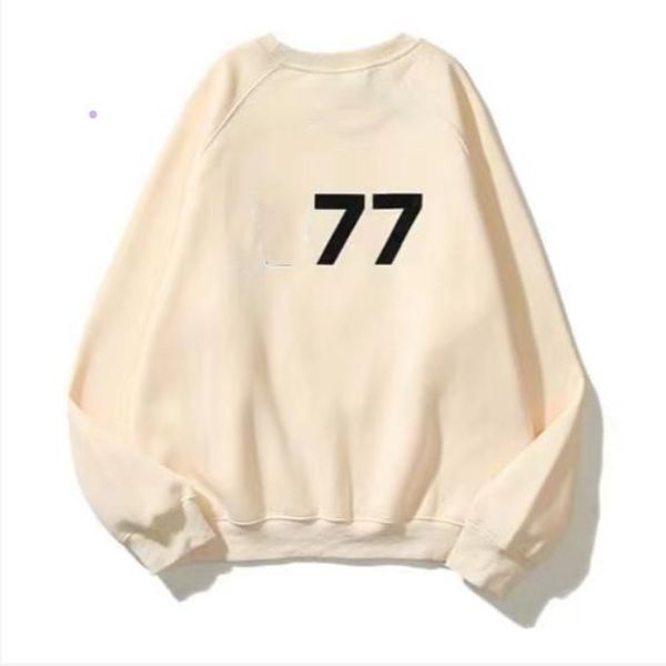 

designer men women hoodies fall winte fashion casual classic digital flocking sweater loose tech fleece pullover, Black