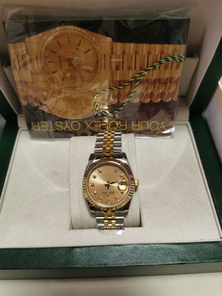 

designer watch with box swiss watches for man womens automatic mechanical a gold face diamond watch 31mm 36 41mm designerceramic classic wri, Slivery;brown