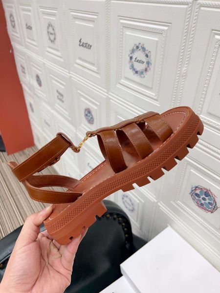 

fashion- summer women's designer roman sandals good quality luxury sandal size 35 to 40, Black