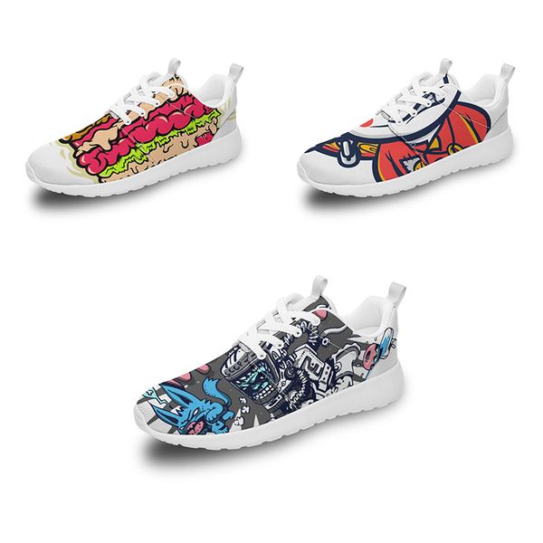 

men women diy custom designer shoes low skateboard sneakers triple black customization uv printing sports sneakers xuebi 100-250164