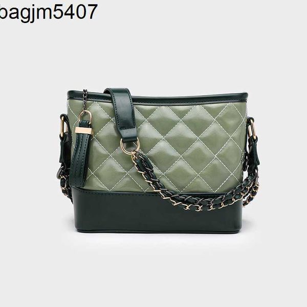 

2023 new women's bag rhombic chain tramp versatile one shoulder crossbody bucket