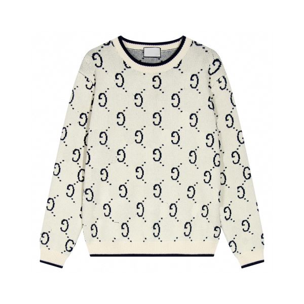 

men's plus size sweaters hoodies in autumn / winter 2023acquard knitting machine e custom jnlarged detail crew neck cotton, White;black