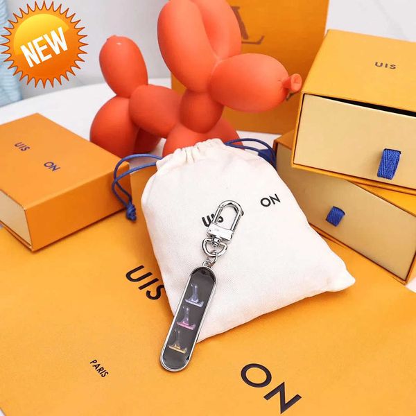 

keychain skateboard keychains charm fashion creative car key ring chain charm crossbody bag accessories for men and women with the same, Silver
