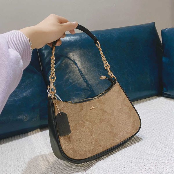 

evening bags totes single shoulder tote women zipper underarm designer leather handbags classic pattern shopping crossbody