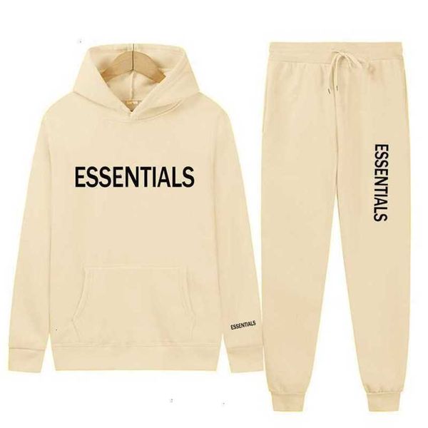 

tracksuits essentials autumn and winter men's women's same sweater trousers 2-piece set of fashion br hee, Gray