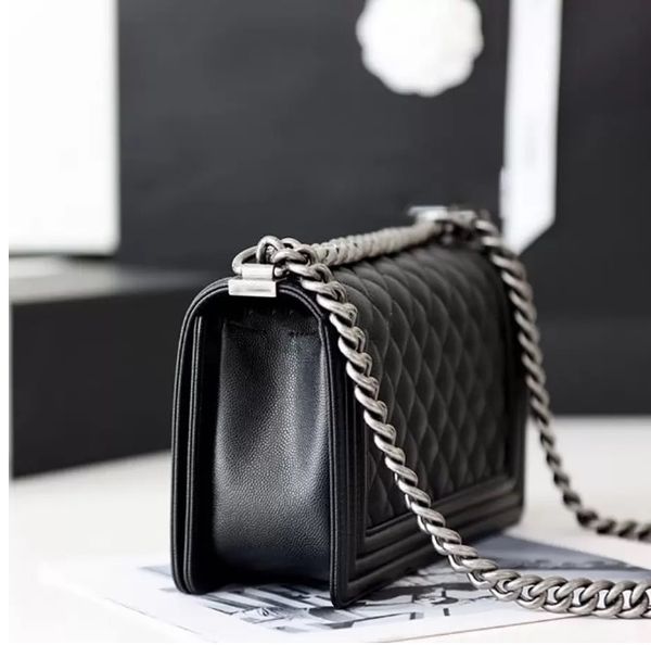 

2023 boy mouth cover bag 25cm woman fashion shoulder handbag leather crossbody bags for handbags women luxurious designer chain bags clutch