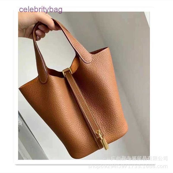 

herme bag picotin locks 2023 food basket bucket bag head leather hand leisure togo hand carrying large capacity women's hands discount