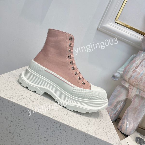 

2023 designer women boots genuine leather beige canvas over the knee boot's zipper laces fashion luxury high heel womens brand casual s, Black