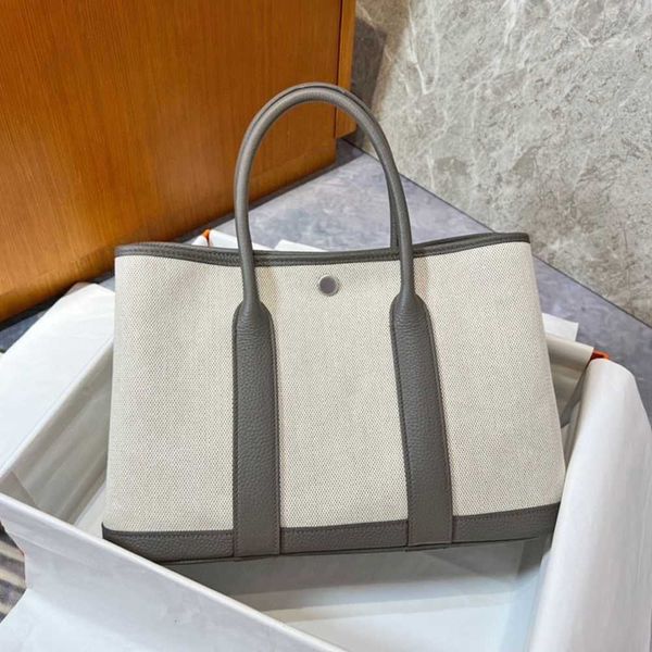 

designer bag donna-in 2022 trendy casual canvas totes bag luxury togo calfskin women bags handmade designer handbags large capacity quality