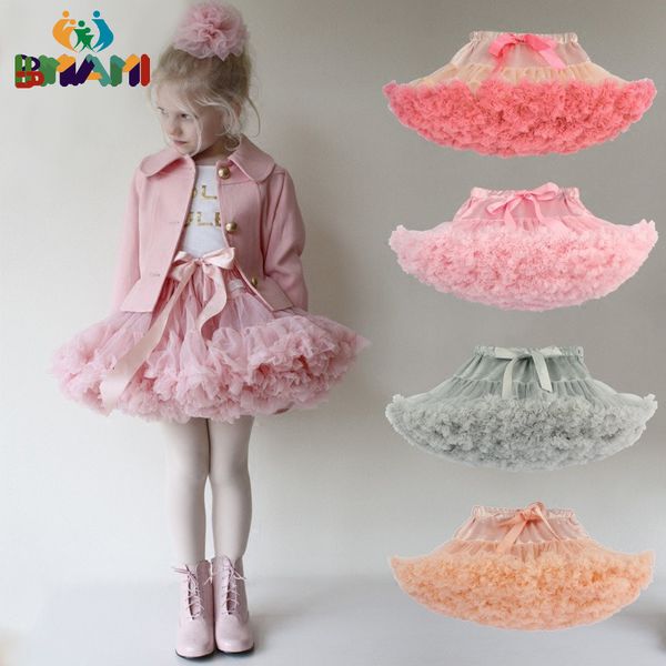 

skirts drop baby girls tutu skirt fluffy children ballet kids pettiskirt girl princess tulle party dance 221125, Blue