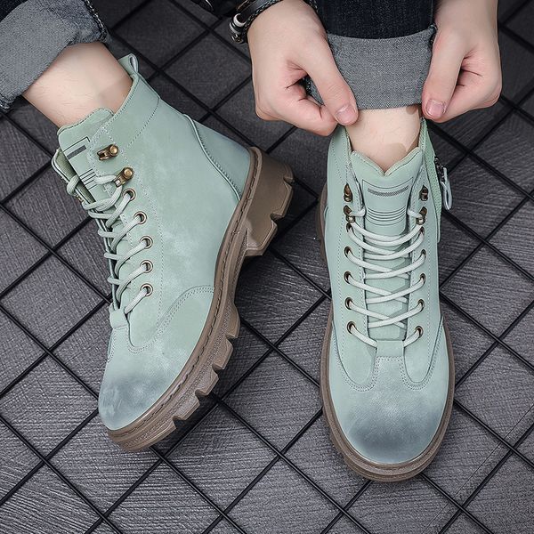 

martin designer boots snow boot men shoes booties sneakers fashion luxury winter smooth leather ankle half black bordeaux platform training