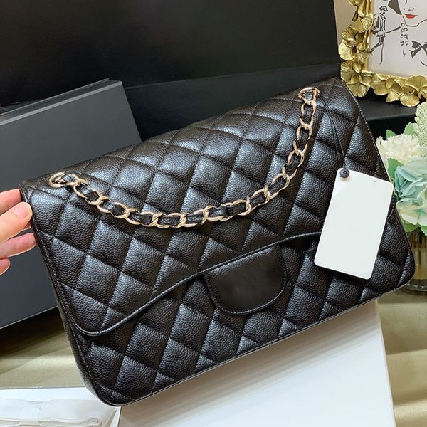 

10a channel bag crossbody bags 30cm genuine leather shoulder bag luxury designer bags lady chain flap bags with box c070