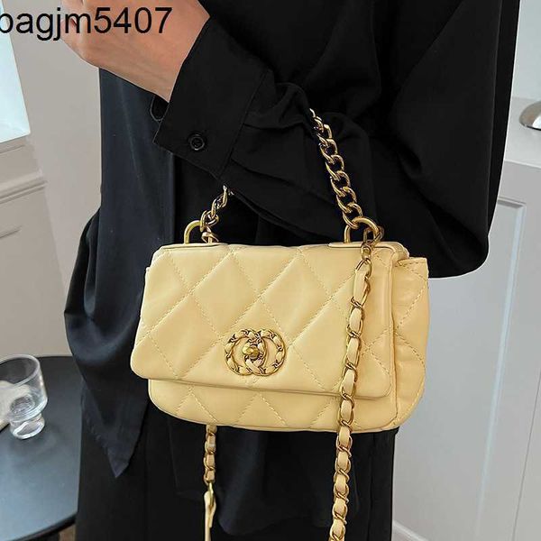 

lingge embroidery small bag women's 2023 summer new chain crossbody popular dign korean handheld square