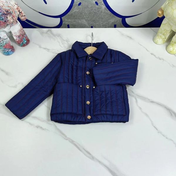 

jackets children's clothing designer luxury male and female baby with the same style cotton coat autumn and winter fashionable high 221, Blue;gray
