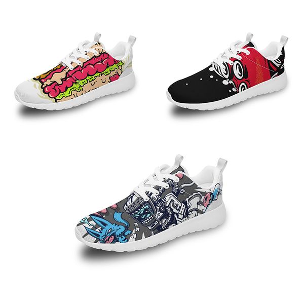 

men women diy custom designer wading shoes low skateboard sneakers white customization uv printing sports sneakers xuebi 100-250193