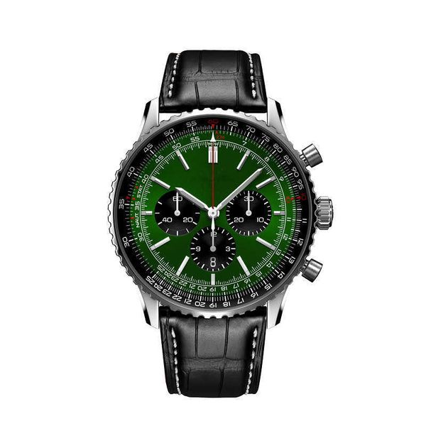 

b01 men's business mechanical watch needle chronograph watch aaaaa new platform explosive multi-function six c3gs, Slivery;brown