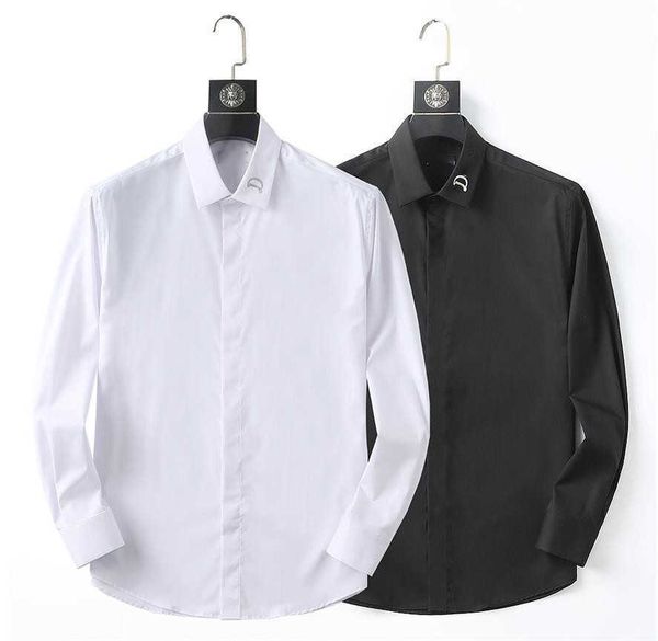 

men's casual shirts long sleeve r sleeved solid shirt usa brand polos fashion oxford social arrival embroidery multiple, White;black