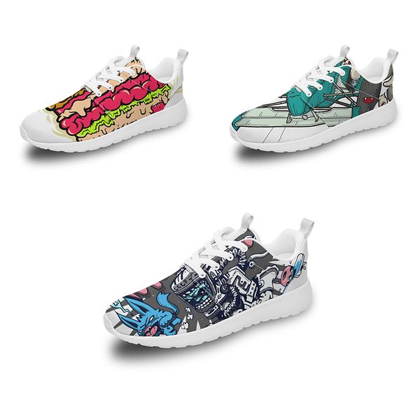 

men women diy custom designer wading shoes low skateboard sneakers white customization uv printing sports sneakers xuebi 100-250191