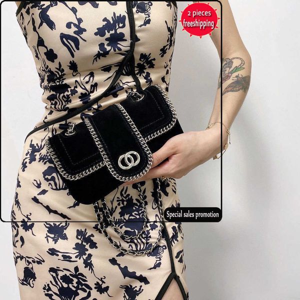

designer bags 2022 new suede chain bag one shoulder msenger versatile foreign style small square small fragrance piping armpit