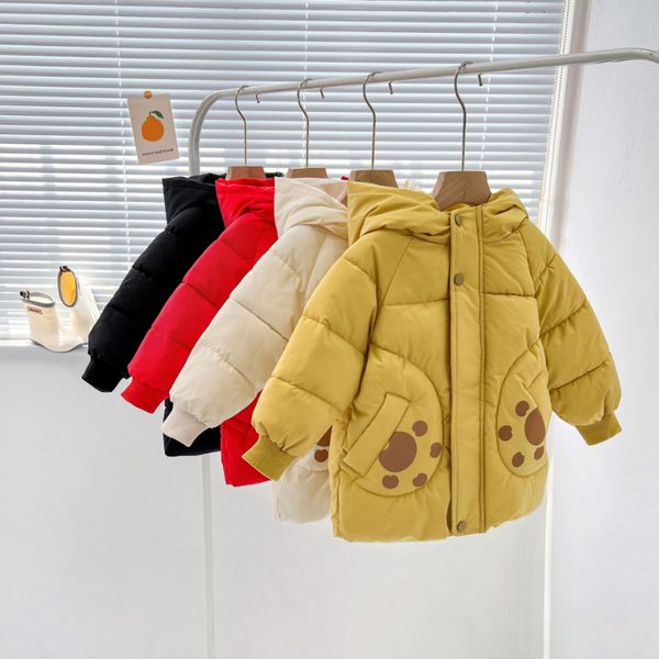 

down coat toddler 16 years old cotton down jacket baby girls boys jackets thickened jacket children's christmas clothes hooded jacket 2, Blue;gray