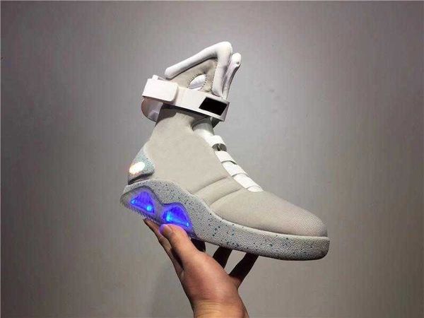 

casual shoes authentic air mag back to the future marty mcfly's led basketball shoes glow in h dark lighting mags fashion blade sports, Black