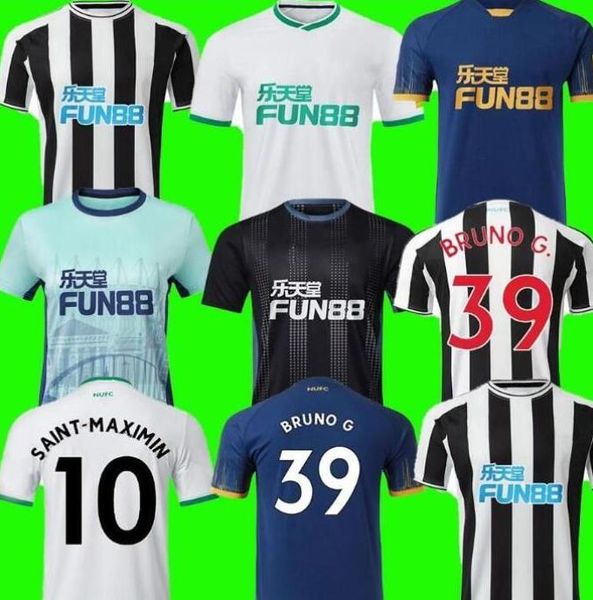 

22 23 newcastl e soccer jersey playe version wood nufc home wilson joelinton almiron 2022 2023 bruno g. third kit trippier maximin men kids, Black;yellow