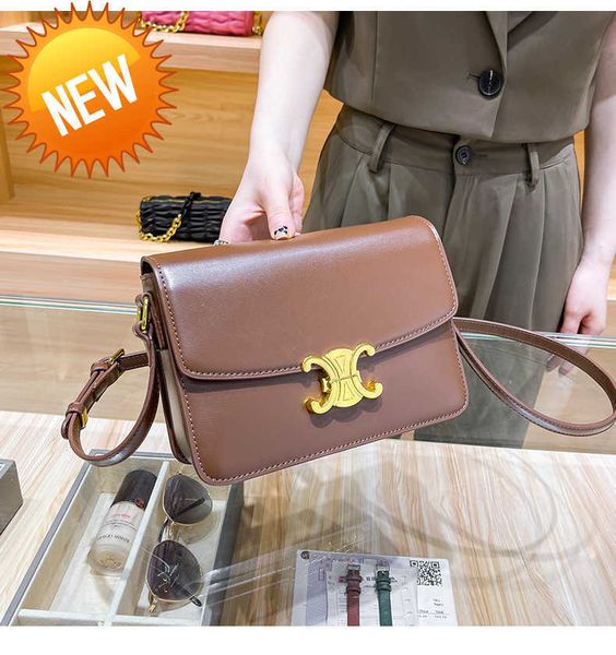 

luxury designer bags bag 2023 new triumphal arch box tofu leather small square one shoulder messenger women's factory direct sales