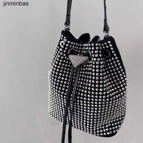 

luxury tote bag handheld bag female summer 2023 new fashion home set diamond bucket versatile rhintone chain crossbody