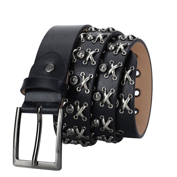 

popular fashion women jeans men designer leather belts luxury belts designers mens wholesale versatile hip hop punk style leisure outdoor ha, Black;brown