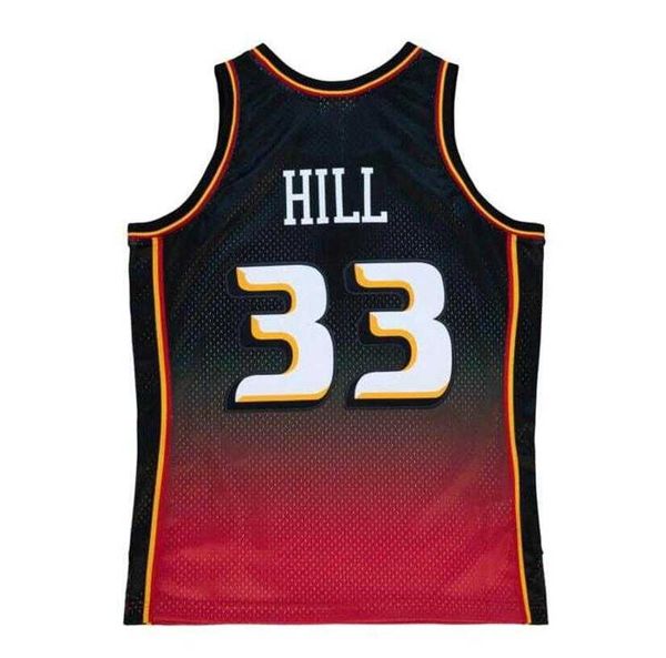 

stitched grant hill fadeaway basketball jersey mitchell and ness 1995-96 98-99 classic retro jerseys men women youth s-6xl, Black;red