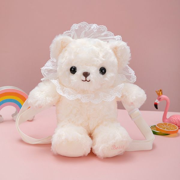 

backpacks kawaii lolita teddy bear crossbody shoulder bag coin purse cute plush toys stuffed animals doll kids children girls women gifts