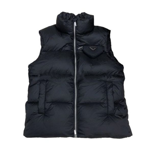 

womens vests puffy jacket sleeveless woman jackets designer coat matte slim outwears coats s-2xl, Black;white