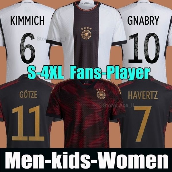 

germany 2022-23 thai quality soccer jersey 6 joshua kimmich 14 jamal musiala 13 thomas muller 10 serge gnabry 18 jonas hofmann 8 leon goretz, Black;yellow