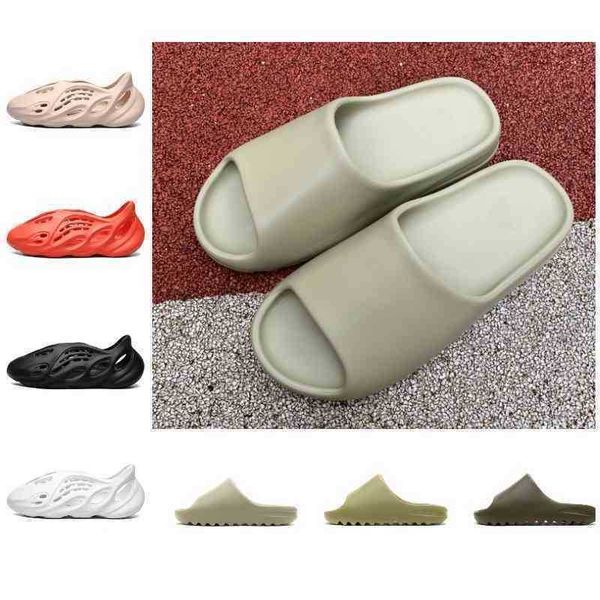 

foam slipper yeesys designer quality runners kanyes resin slides sandal bone desert sand triple black white red fashion pantoufle mens