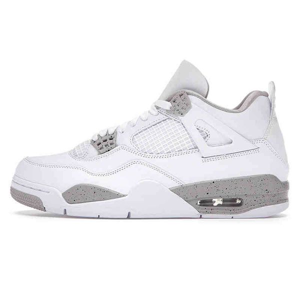 

2021 basketball shoes university blue 4 4s white oreo sail bred taupe haze neon mens womens trainers sneakers top, Black