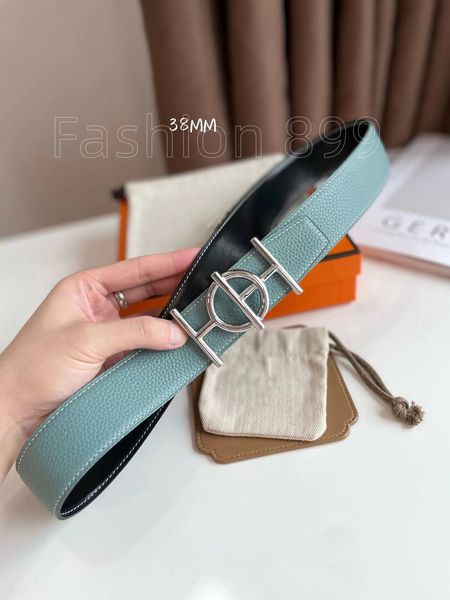 

belts men designer brand luxury double buckle belts women's fashion leather belts for men classic casual double-sided waistbands for wo, Black;brown