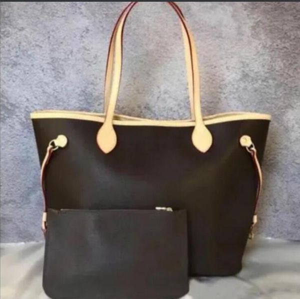 

classic designer womens 2pcs/set totes handbags flower ladies composite tote pu leather clutch shoulder bags female purse no wallet