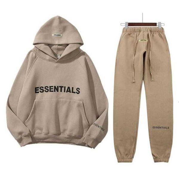 

brand hooded sweater multi thread esentials trend new chest stamping hoodie, Gray