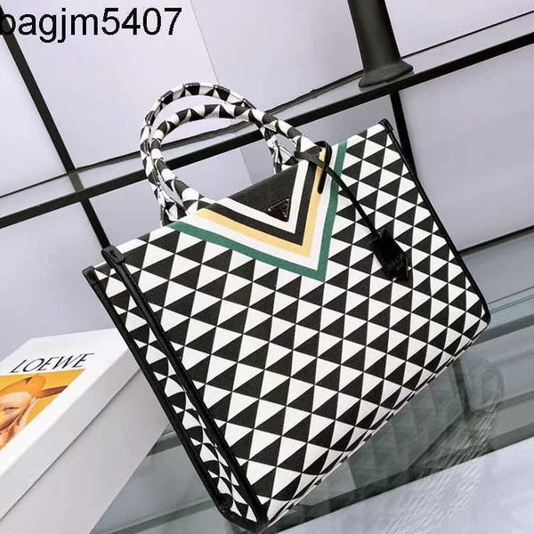 

luxury tote bag factory clearance wholesale and retail new family bag color contrast tote canvas little popular large capacity shopping wome