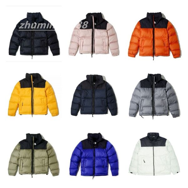 

2022 men's classic brand design north 90% white duck down solid color coat face jacket outdoor statue of liberty sports clothing x6102, Blue;black