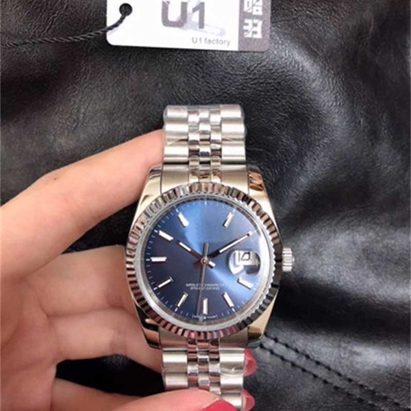 

watches luxury designer u1 factory st9 clasp 36mm automatic mechanical sapphire diamond jubilee stainless steel lady male female, Silver