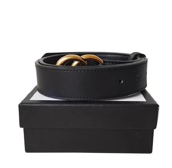 

fashion buckle genuine leather belt width 3.8cm 15 styles highly quality with box designer men women mens belts aaa382, Black;brown