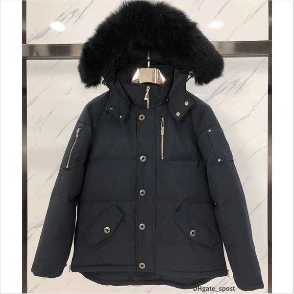 

22ss casual mens moose down jacket outwear outdoor doudoune man winter coat parkas usa knuck warm clothings s-xxl sx, Black