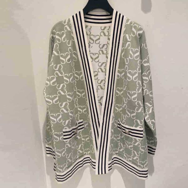 

women's sweaters spring woman wear both sides contrast colour green knitted cardigan wfar, White;black