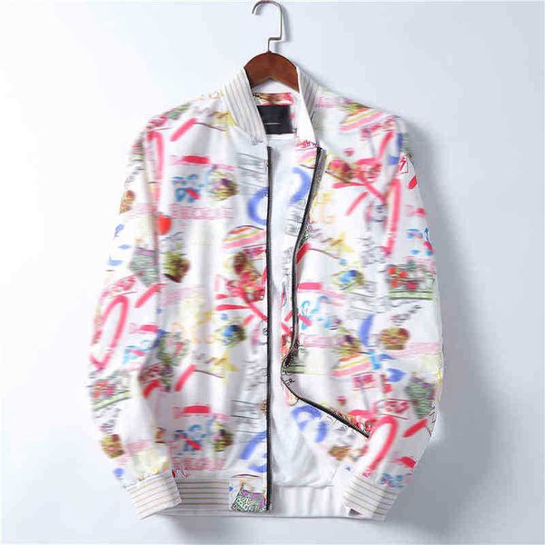 

2021 men's sweatshirt jacket designer jacket slim fashion pilot jackets outerwear bomber motorcycle face casual coats, Black;brown