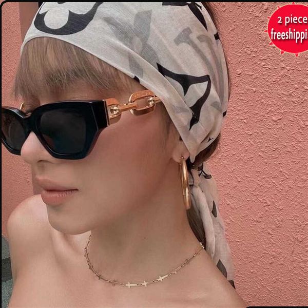 

luxury fashion trends 60%off design sunglasses wind ins trendsetter metal leg cat eye small frame thin sunglass star net red same female, White;black