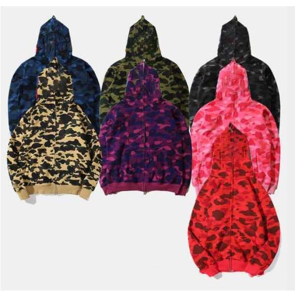 

men camouflage hooded jackets fleece hoodies camo pullover sweater hip hop sweatshirt streetwear s-3xl 1580#, Black