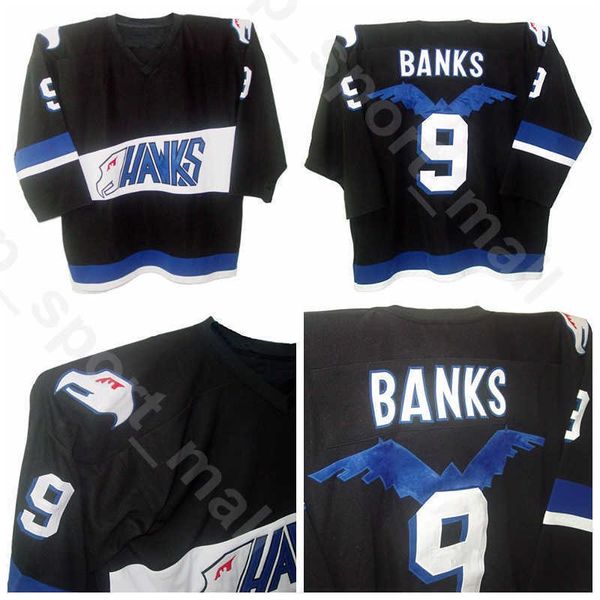 

mighty ducks movie 9 adam banks ice hockey jerseys hawks men sale team color black all stitched breathable #039;'nhl''shirt