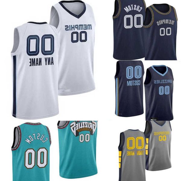 

75th custom mens womens memphis''grizzlies''24 dillon brooks ja 12 morant 1 kyle anderson 13 jaren jackson jr. basketbal, Black;red