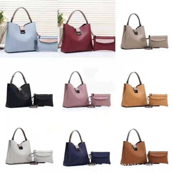 

one shoulder underarm bag large capacity mother and child bag two piece leisure bag with double-sided material and color contrast22112722112